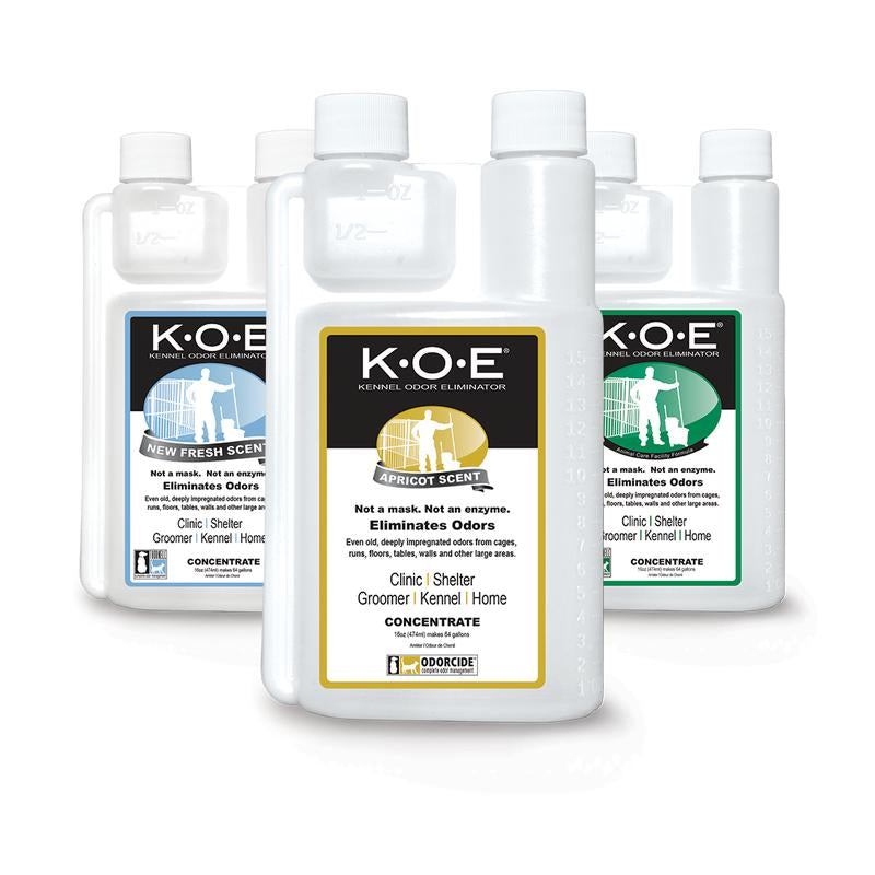 Odorcide K.O.E. Kennel Odor Eliminator Concentrate (16 oz) – Professional Non-Enzymatic Pet Odor Remover