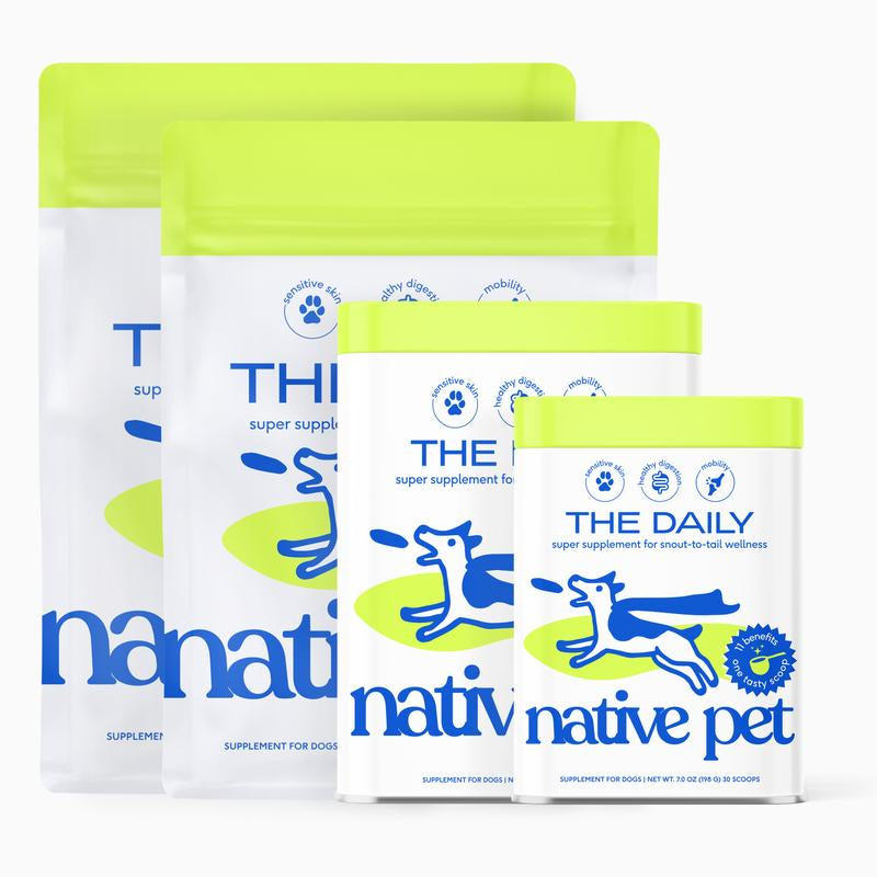 The Daily 11-in-1 Dog Supplement – Immune, Joint, Digestive, Skin & Coat Support – Powder for Puppies & Adult Dogs, All Breeds