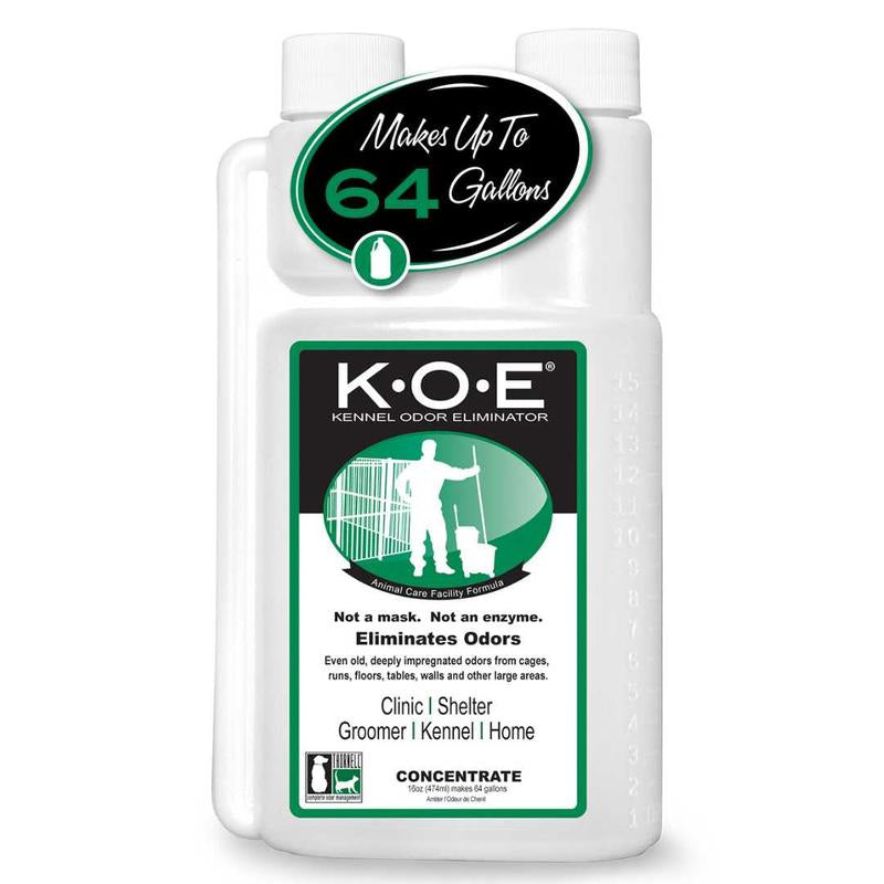Odorcide K.O.E. Kennel Odor Eliminator Concentrate (16 oz) – Professional Non-Enzymatic Pet Odor Remover