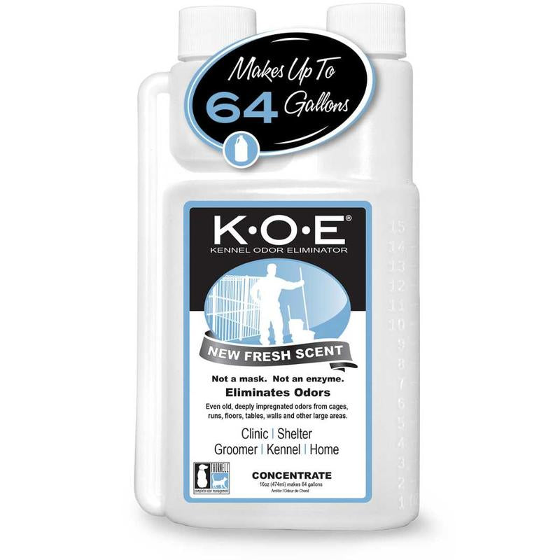 Odorcide K.O.E. Kennel Odor Eliminator Concentrate (16 oz) – Professional Non-Enzymatic Pet Odor Remover
